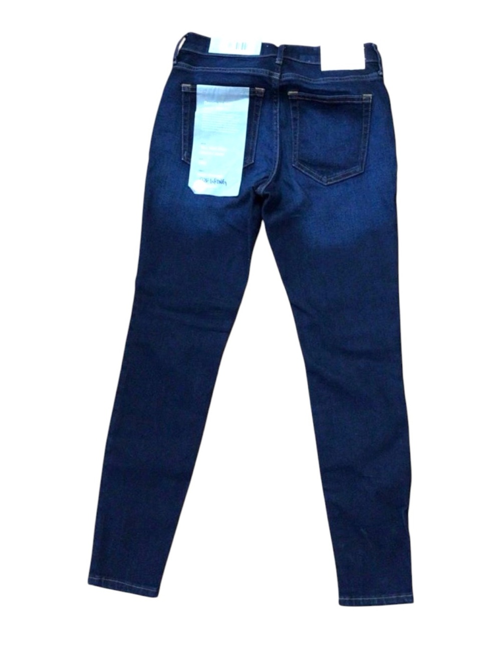 Everlane NWT The Mid-Rise Skinny Jeans Dark Indigo Stretch Denim Size 24